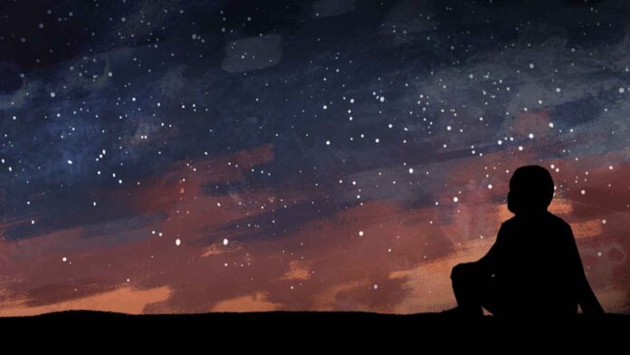 VISIT_DARK_SKIES®_sitzender