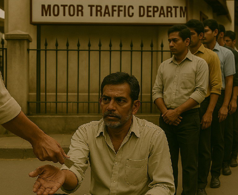 මෝටර් රථ ප්‍රවාහන දෙපාර්තමේන්තුව වටලා අල්ලස් ජාලයක් හෙළිදරව් කරගනී!