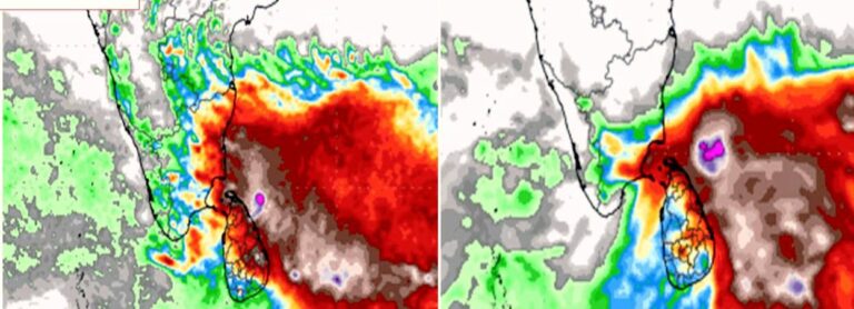 බෙංගාල බොක්කෙහි අඩු පීඩන පද්ධතිය තීව්‍ර වී ශ්‍රී ලංකාව පුරා දැඩි වර්ෂාපතනයක් සහ දැඩි කාලගුණයක් අපේක්ෂා කෙරේ